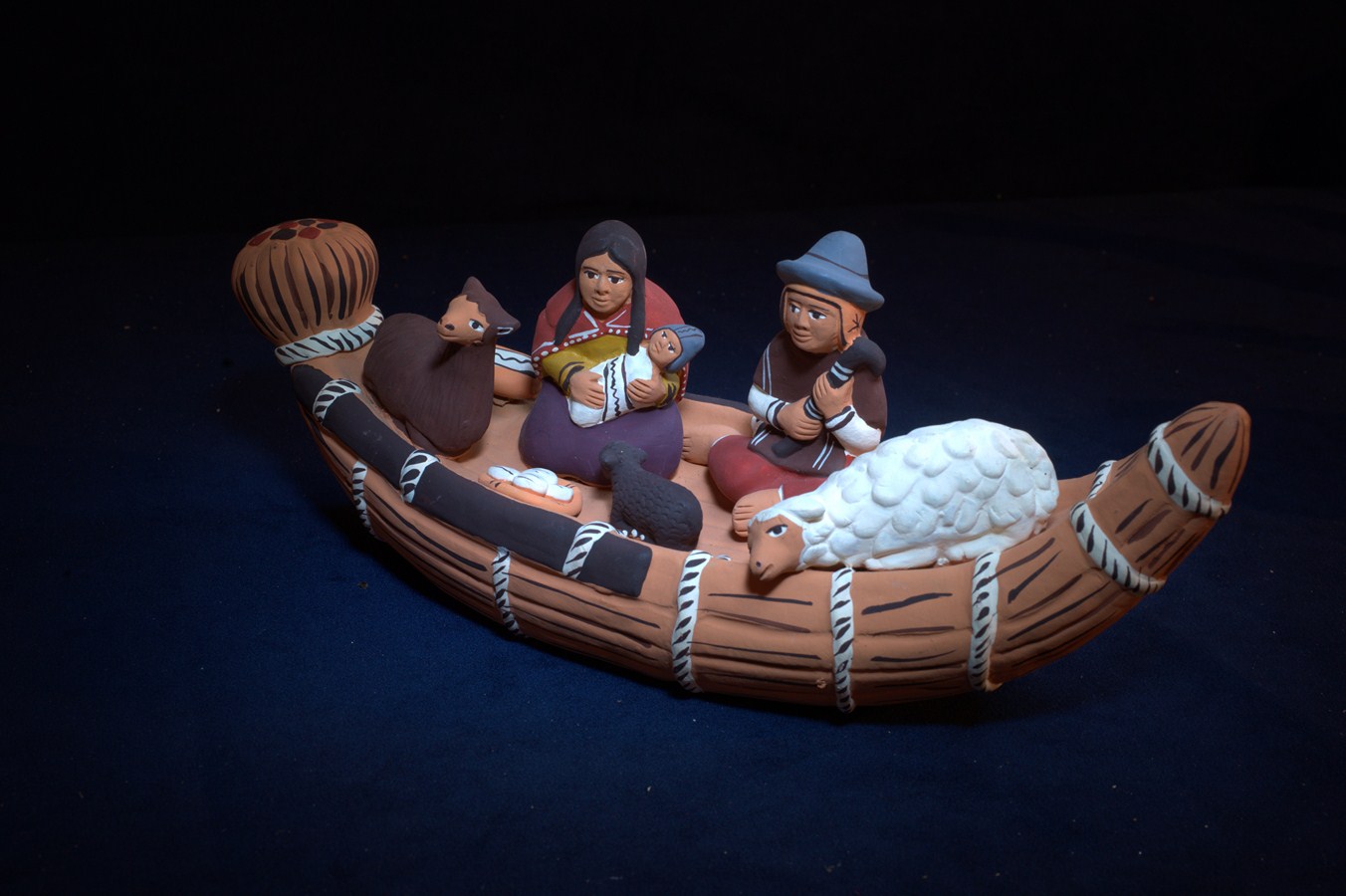 Creche de noel - Brenouille - perou barque