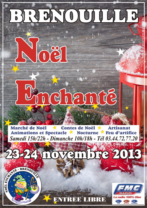 Affiche Marché de Noël de Brenouille 2013