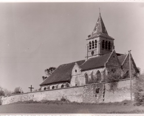 Eglise de Brenouille vue sud avant 1961